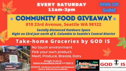 Community Food Giveaway - Saturdays in Seattle's Central District