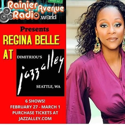 RainierAvenueRadio presents Regina Belle at Jazz Alley + contest winners, Regional basketball on Sat