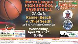 4-28-21 Metro League Basketball Girls & Boys: Rainier Beach v Chief Sealth