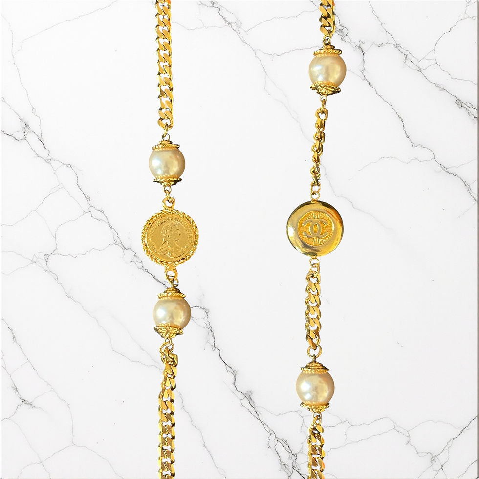 Collier sautoir upcyclé Faustine