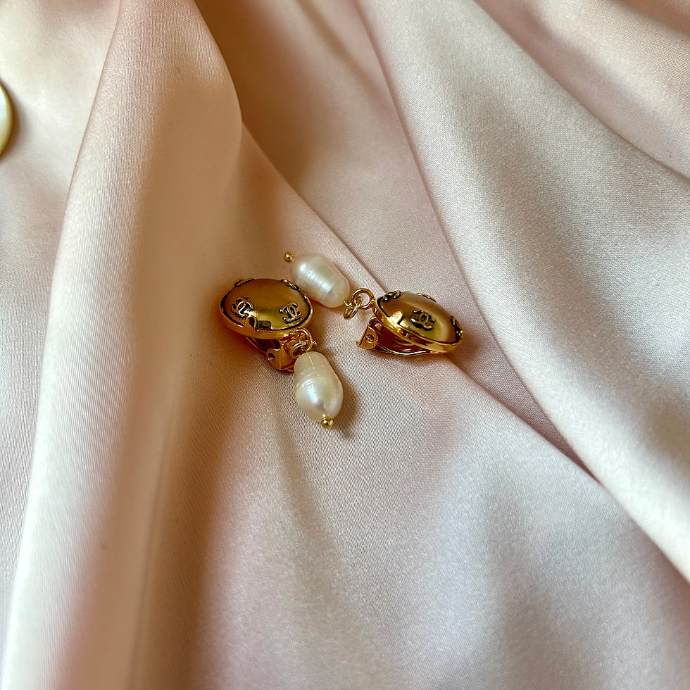 Miniature : Boucles d'oreilles upcyclées Les Halles