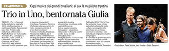 Trio In Uno, bentornata Giulia