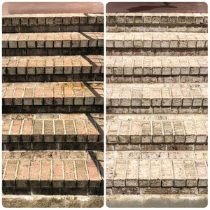 Brick step wash