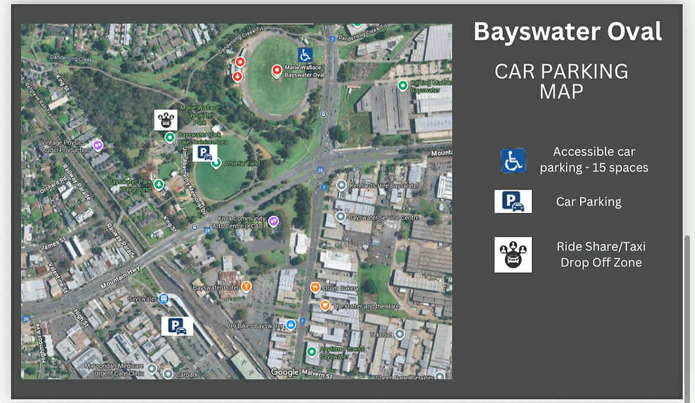 GRAND FINAL PARKING | BAYSWATER OVAL