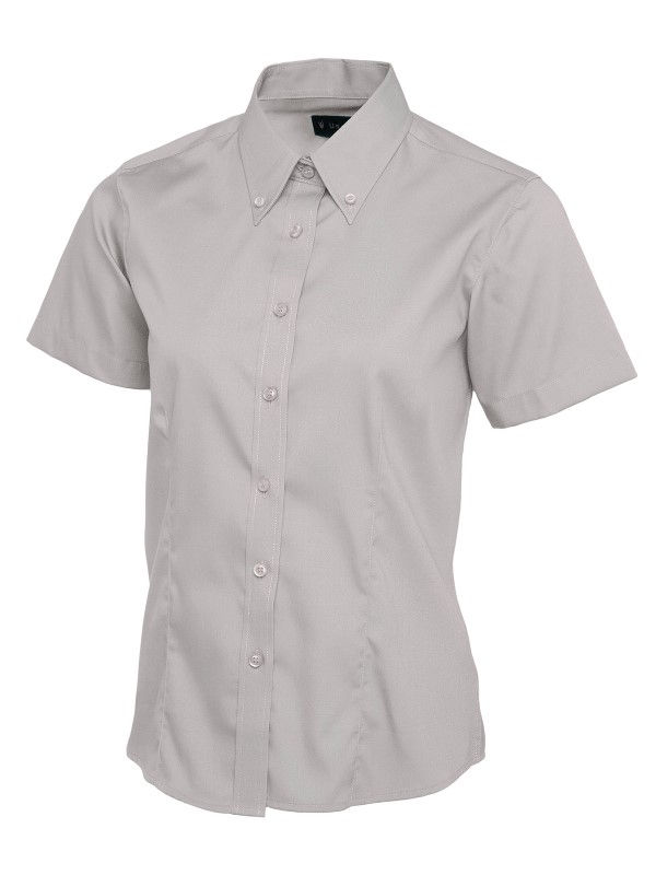Thumbnail: UC704 Ladies Pinpoint Oxford Half Sleeve Shirt