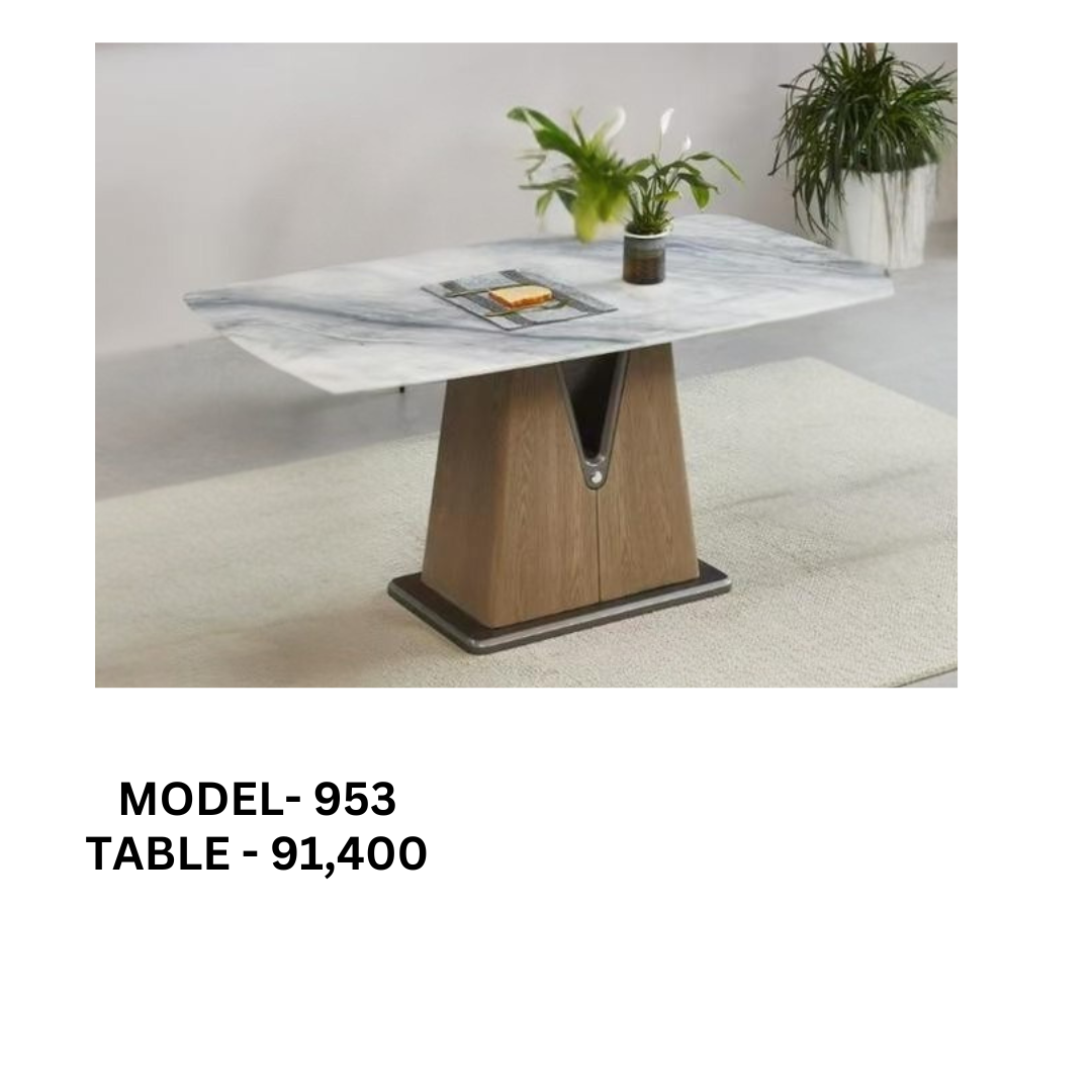 Modern Marble Top Dining Table - Model 953