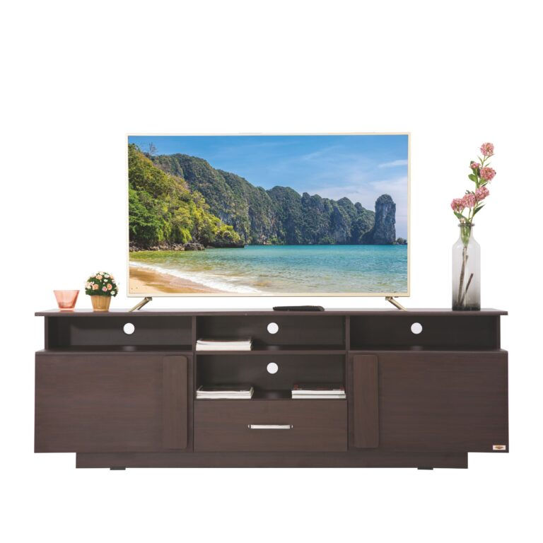 Modern Wooden TV Stand with Storage