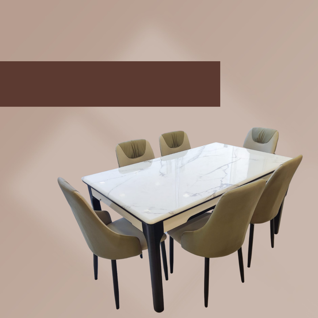 Modern Marble Dining Table Set
