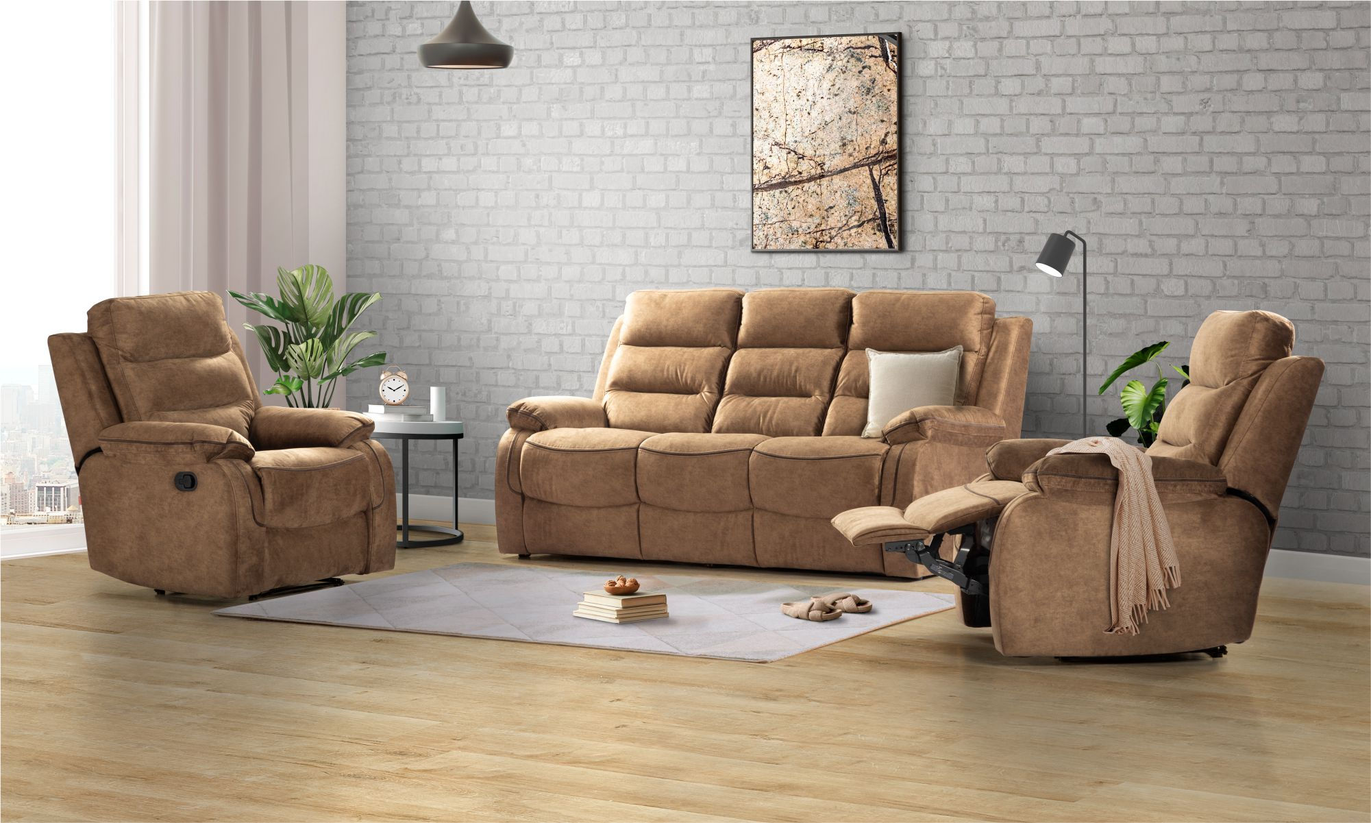 Luxurious Recliner Sofa Set