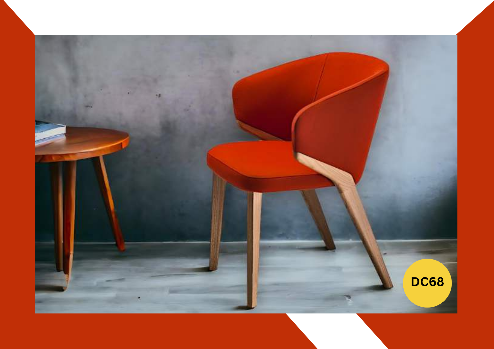 Contemporary Wooden Accent Chair