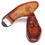 Thumbnail: Paul Parkman Men's Tassel Loafer Brown Leather (ID#049-BRW)