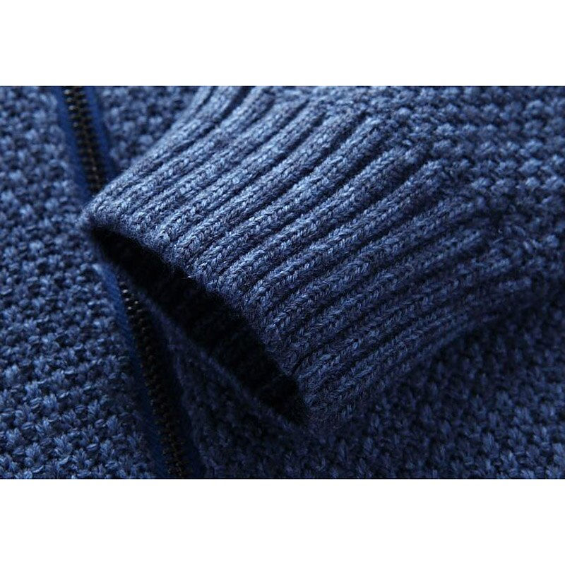 Thumbnail: Thermal Outerwear  Tidal Current Solid Color  Zipper Cardigan Sweater