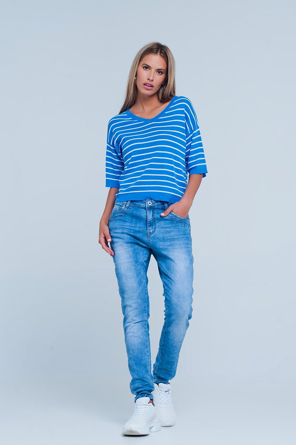 Thumbnail: Embellished Side Boyfriend Jeans