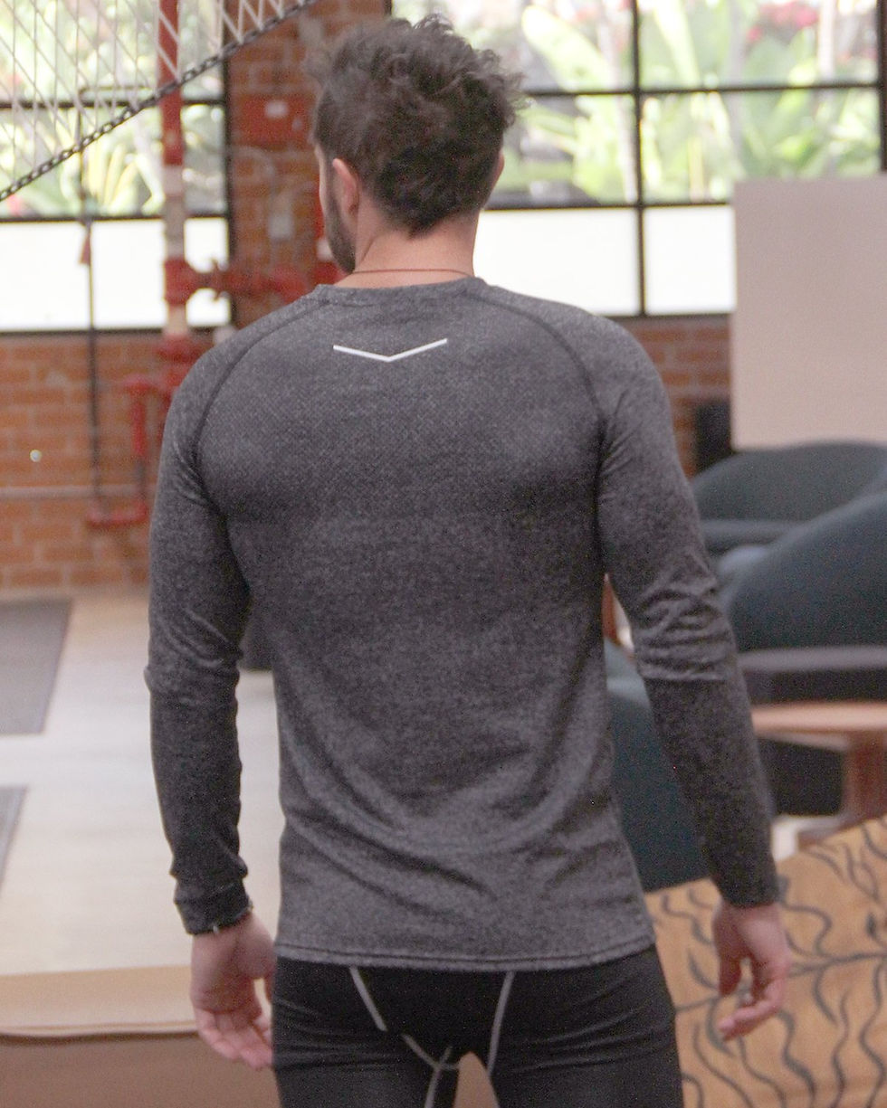 Thumbnail: Adrian Men's Long Sleeve Shirt - Black