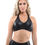 Thumbnail: Cortina Activewear Sports Bra - Black [MADE IN ITALY]