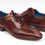 Thumbnail: Paul Parkman Handmade Lace-Up Casual Shoes for Men Brown  (ID#84654-BRW)