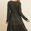 Thumbnail: Solid Long Sleeve Double Layered Ruffle Dress