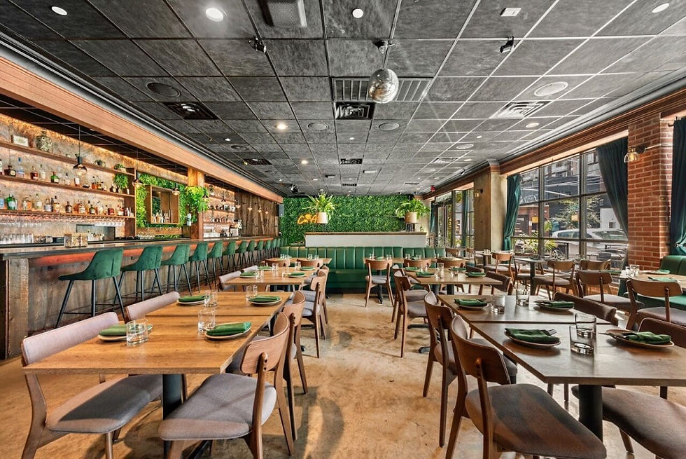 The dining room at Republic Lation Fusion