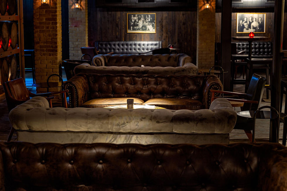 Lounge seating at Dumont's Down Low