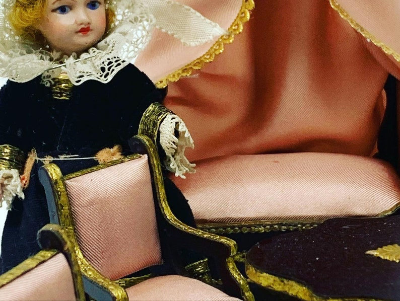 Thumbnail: Antique french miniature salon set