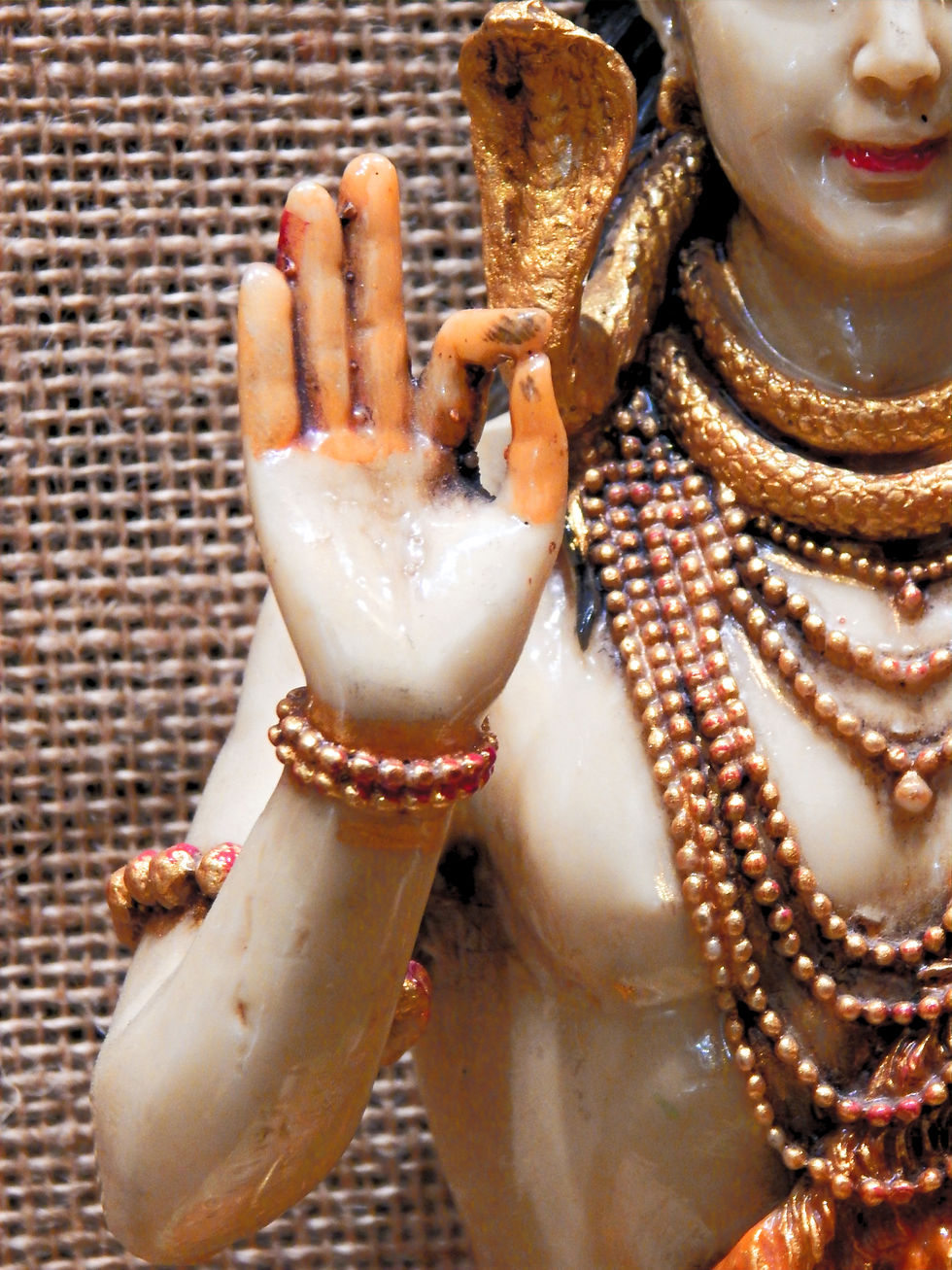 Statua in resina raffigurante Shiva, realizzata artigianalmente.