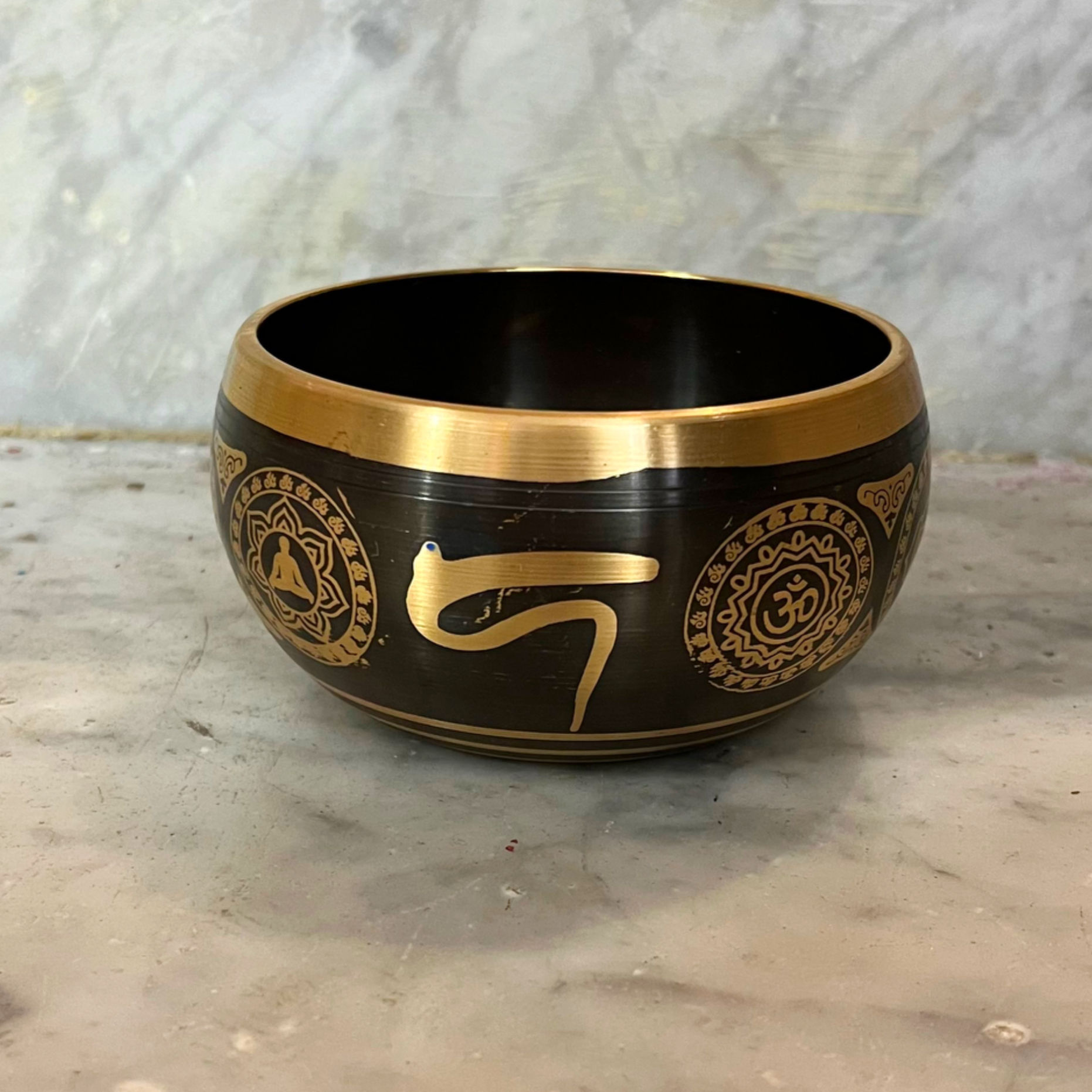 CAMPANA TIBETANA DECORATA