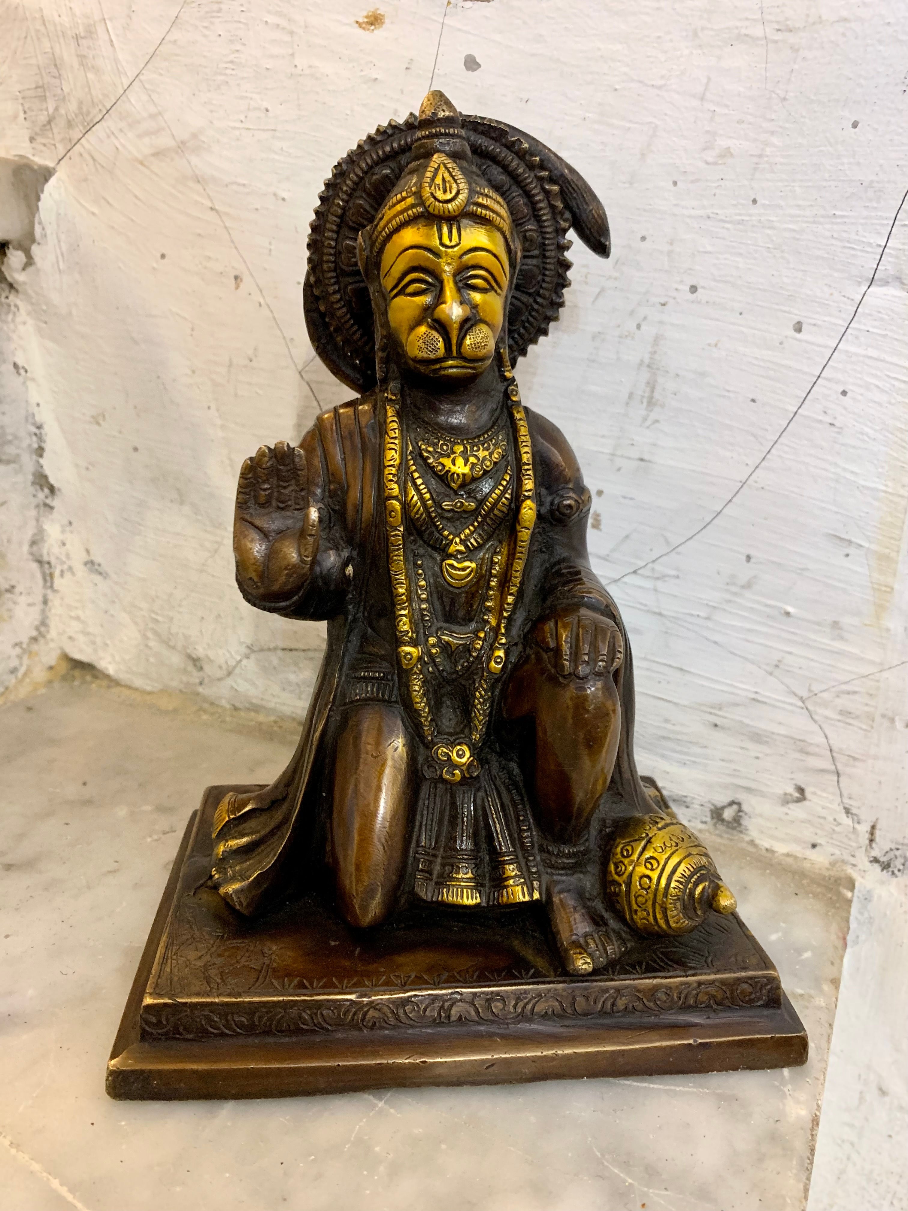 statuetta in bronzo hanuman