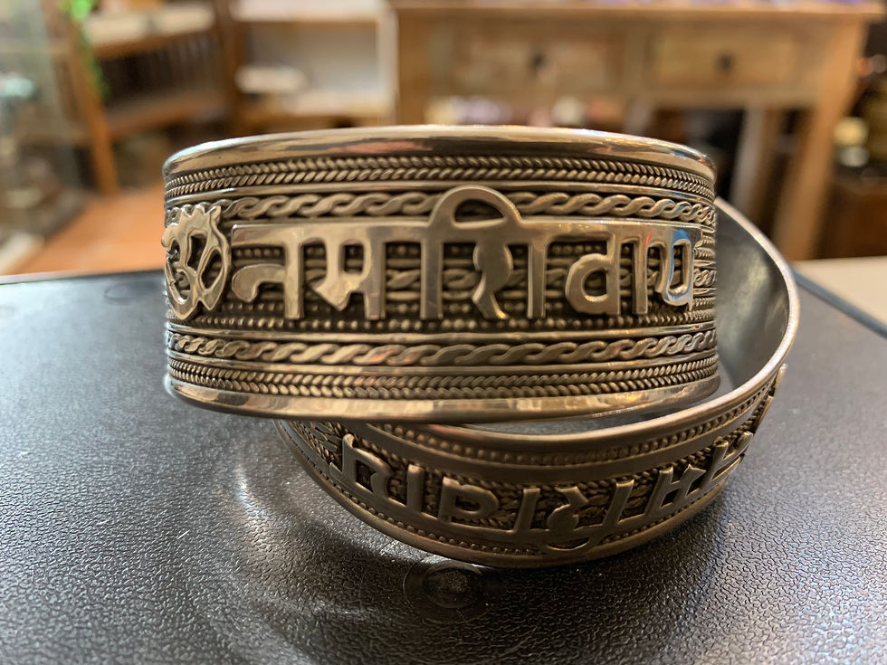 BRACCIALE ARGENTO MANTRA