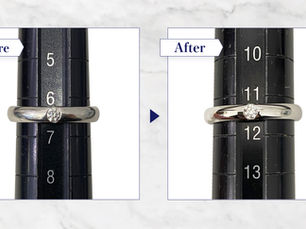 リングのサイズ直しビフォーアフター画像