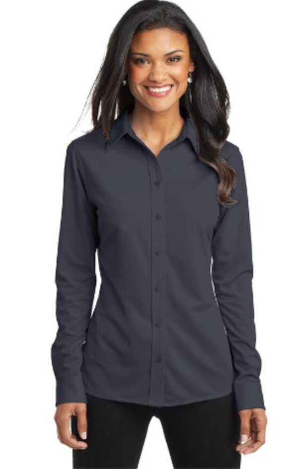 Thumbnail: Port Authority® Ladies Dimension Knit Dress Shirt. L570