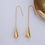 Thumbnail: Gold Tear drop Earrings