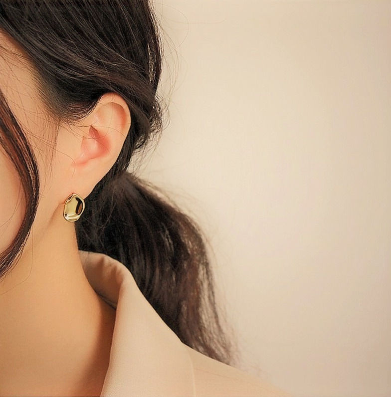 Thumbnail: Ariana Gold Nugget Earrings