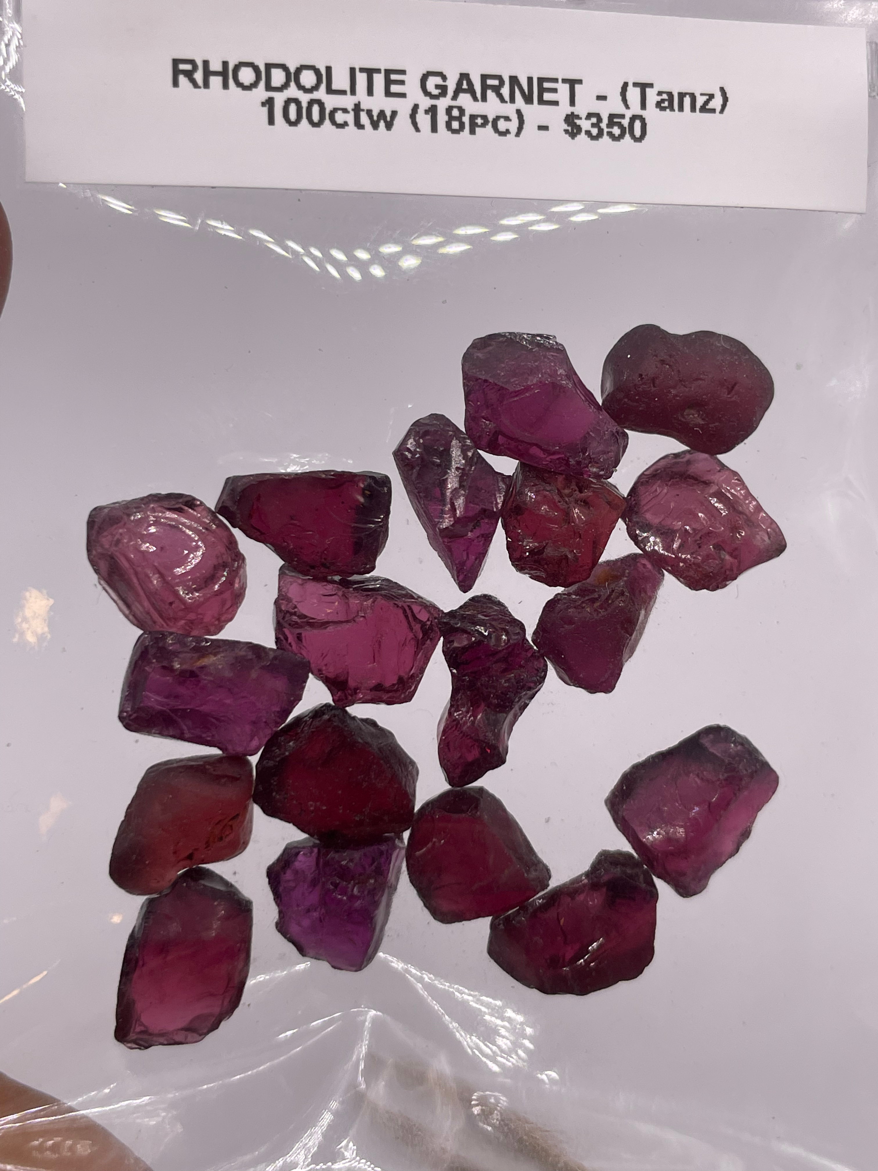 100ct Rhodolite Garnet (Parcel) - Tanzania