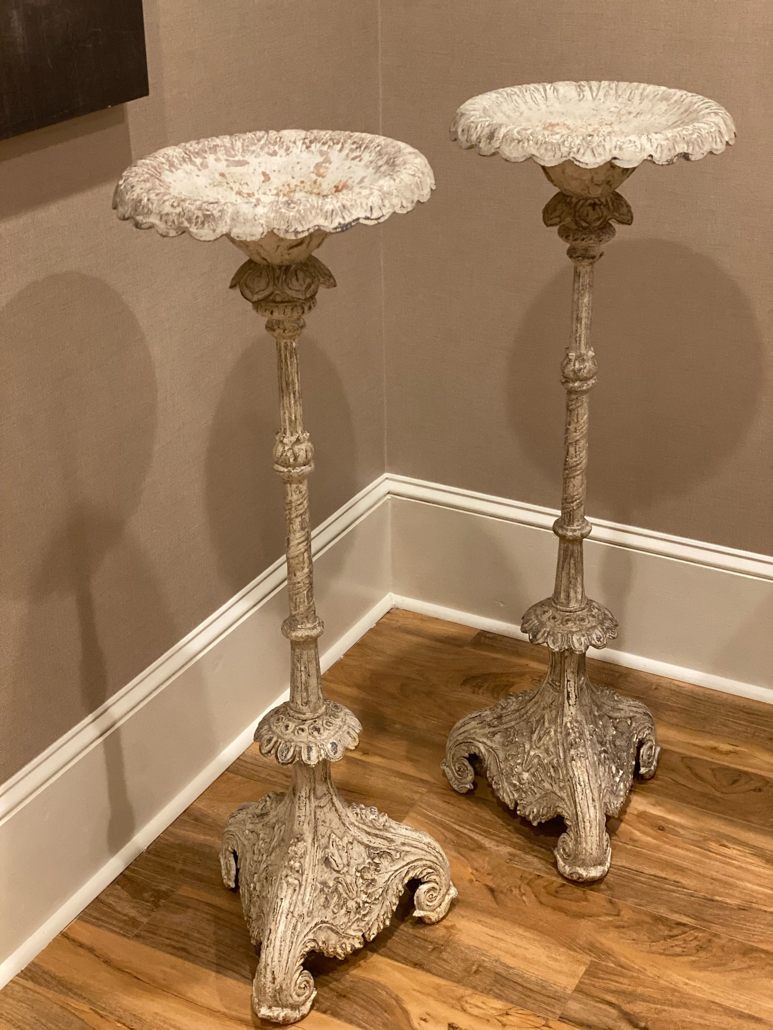 Iron Candlesticks - Sold as a Pair