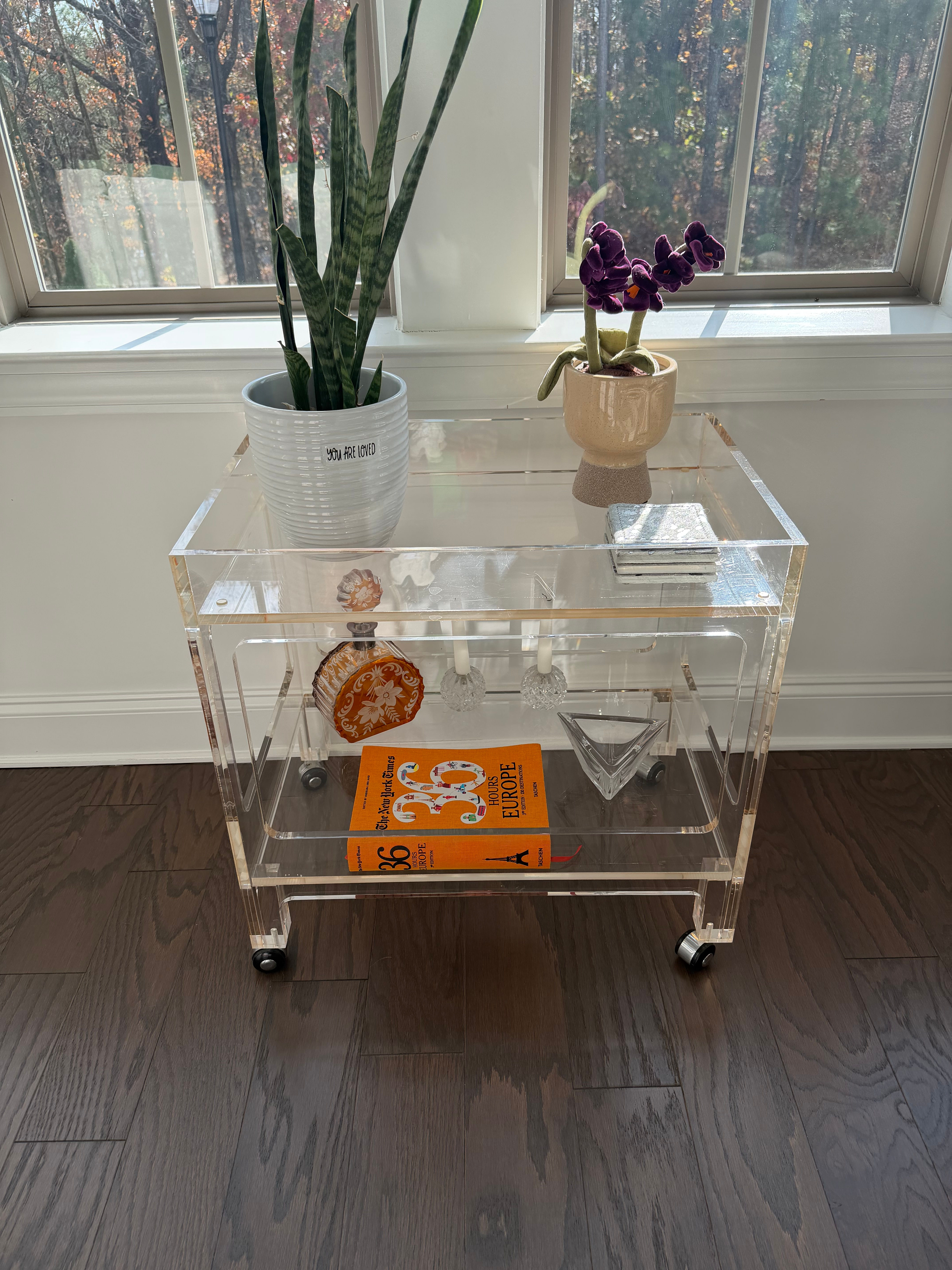 Acrylic Bar Cart