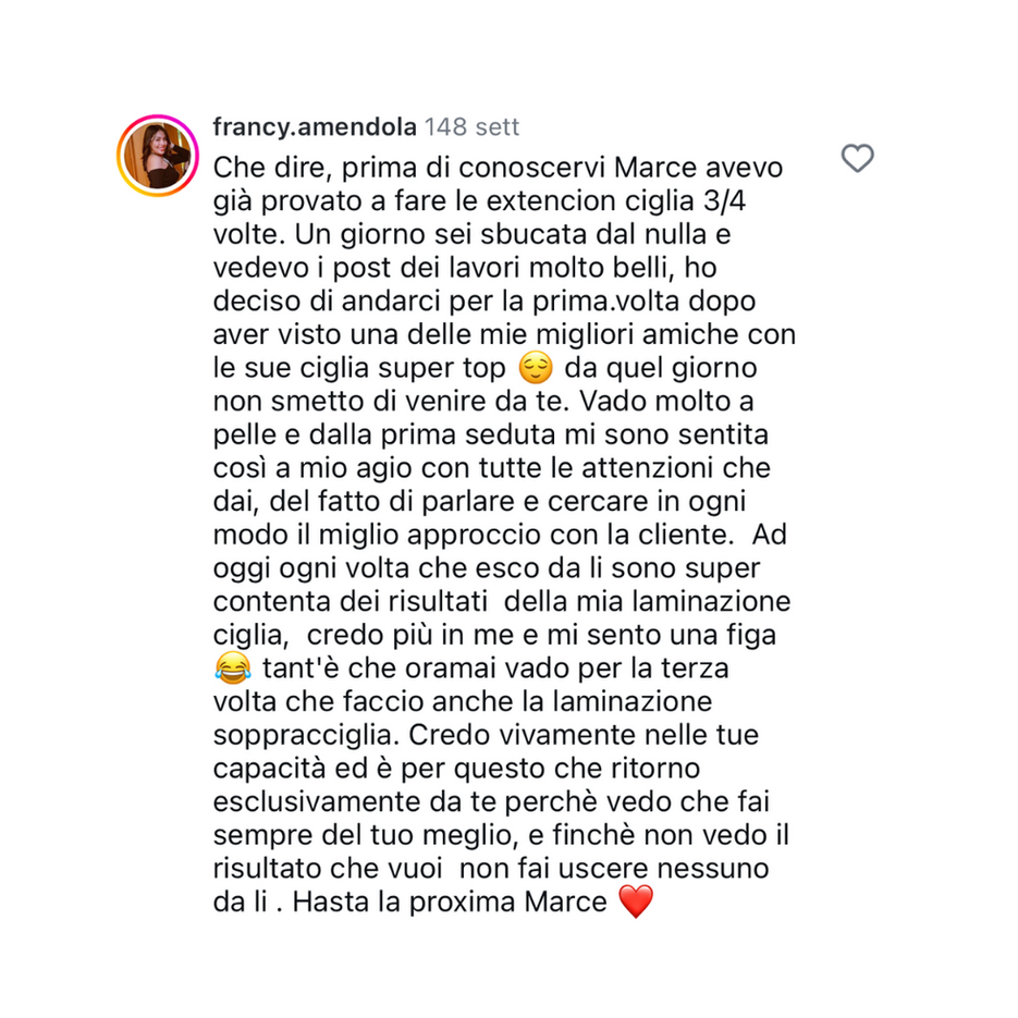 recensioni lux lash extension ciglia Milano