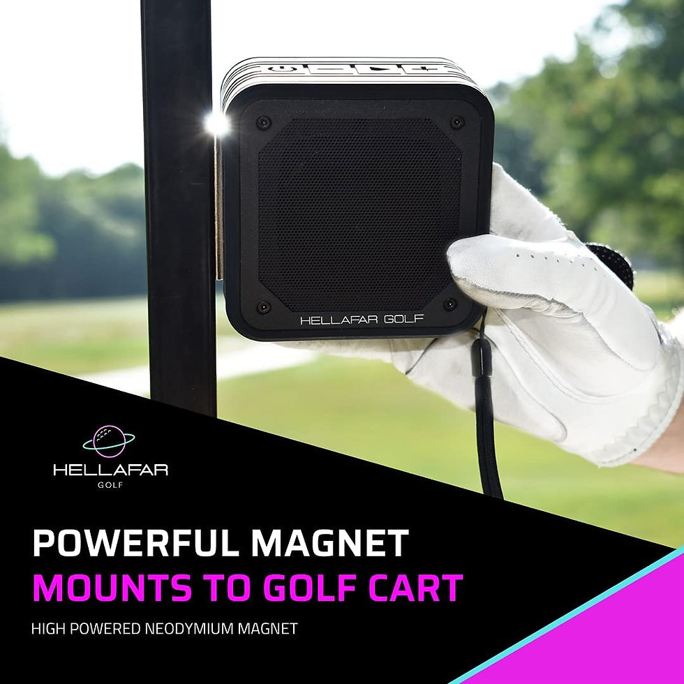 Thumbnail: Hellafar Golf Speaker - Golf Cart Bluetooth Speaker, Magnetic Mounting System
