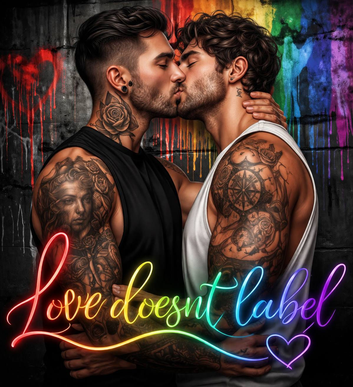 Love doesnt label T-shirt- Gay