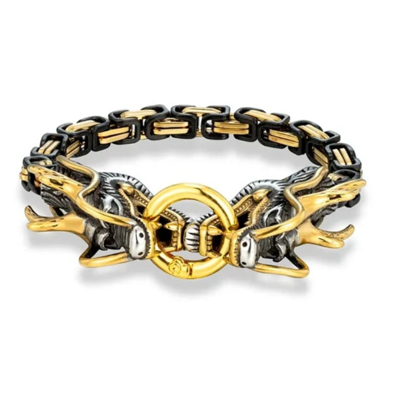 Thumbnail: Twin headed dragon bracelet