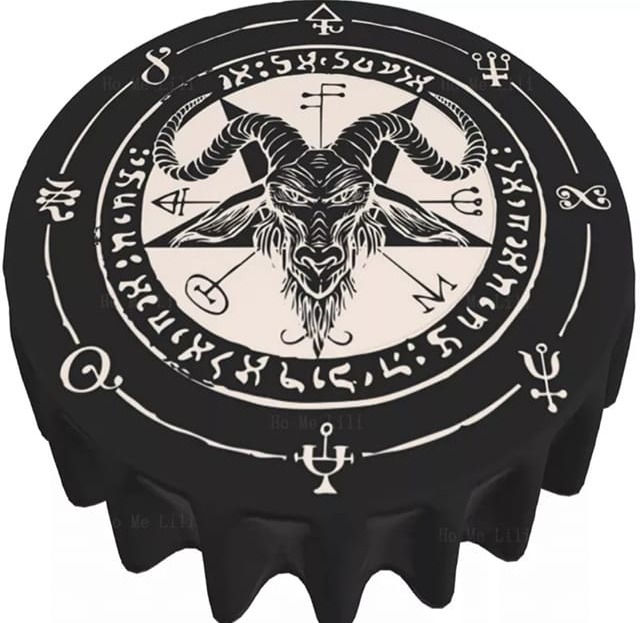 Satanic Imagery Tablecloth