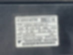 AC SERVO MOTOR label with TYPE, 2000W, 6.2A, S/N 80071C732110000, DATE 0301