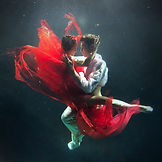 Dancers underwater