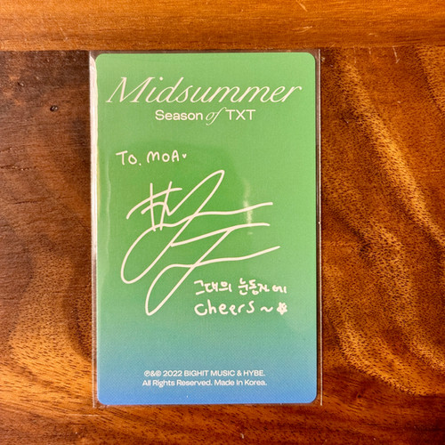 TOMORROW X TOGETHER - TXT Midsummer トレカ tangerine farm ver. 5枚 1682132883.jpg?1663914223