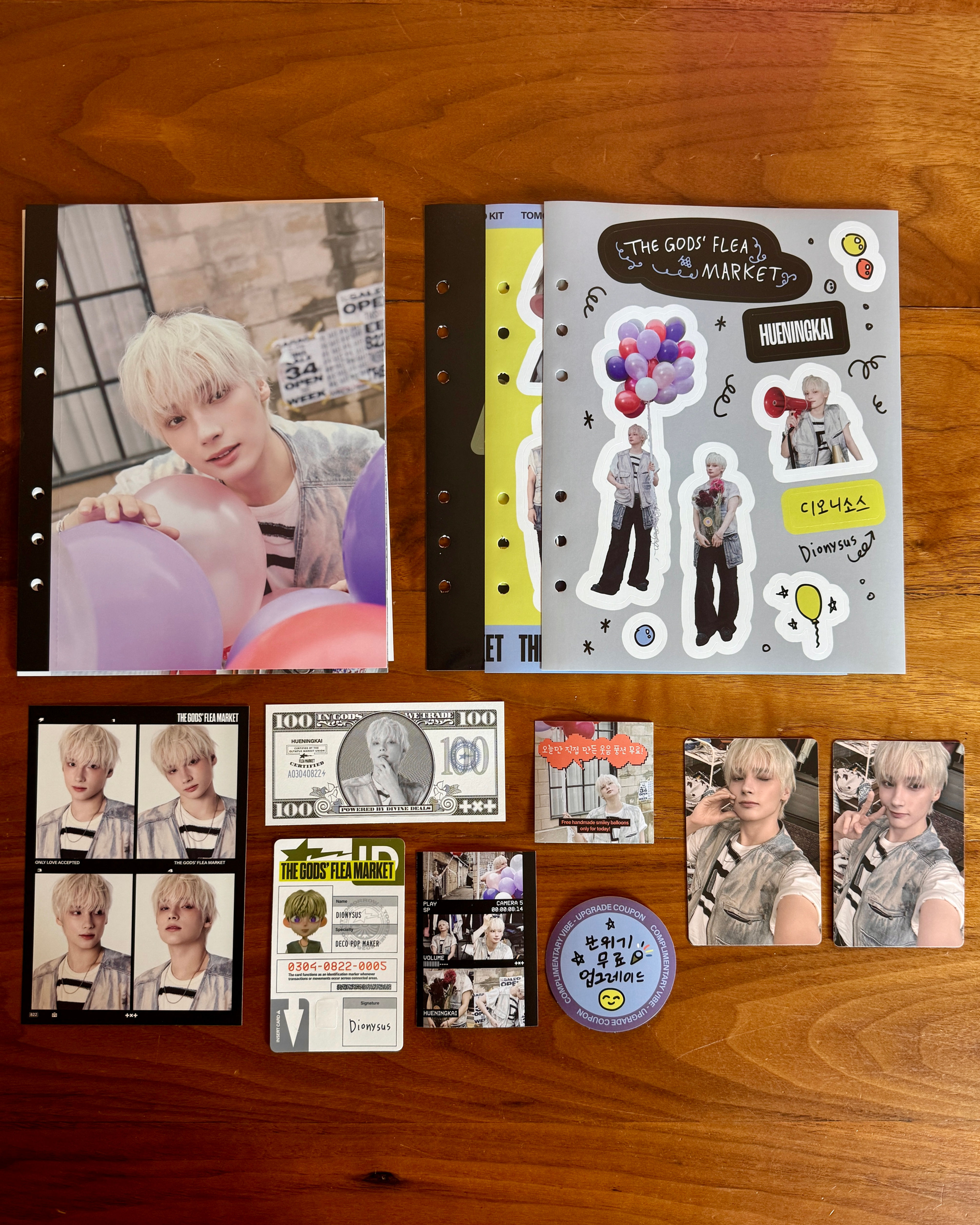 TXT Hueningkai 2026 Deco Kit The Gods' Flea Market Member Set
