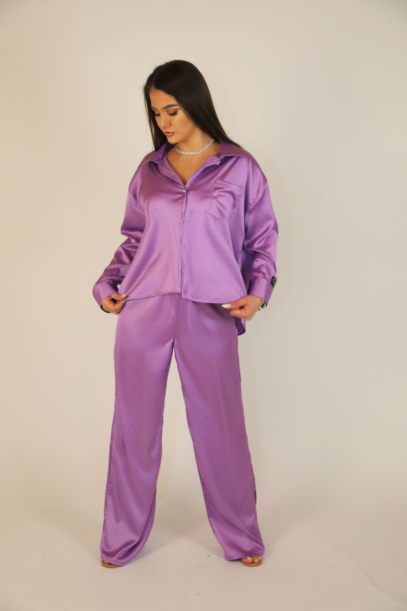 CĂMAȘA CRISTAL DIN MĂTASE ECOLOGICĂ