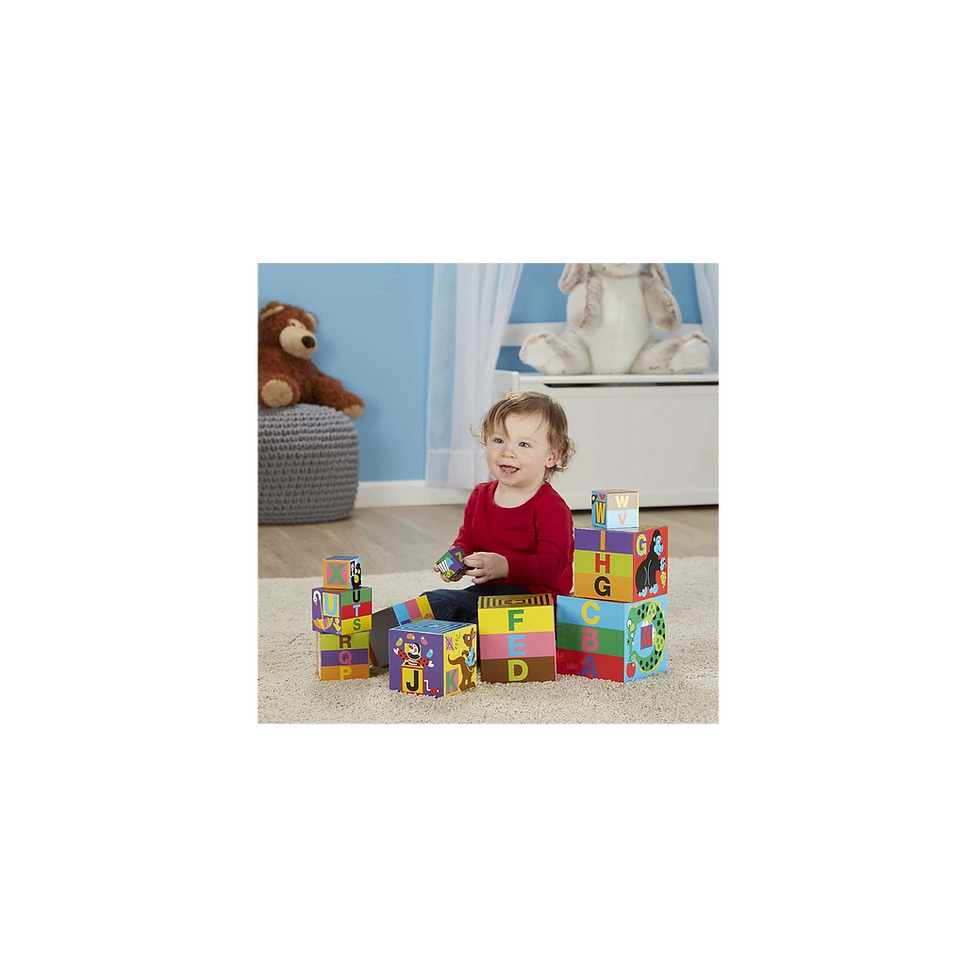 Miniatura: Bloques alfabéticos en inglés que se encajan y apilan Melissa & Doug