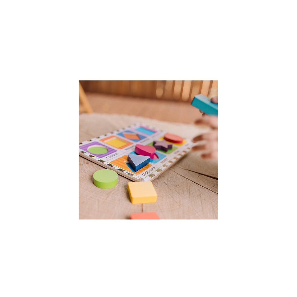 Miniatura: Rompecabezas grueso de formas - 8 piezas Melissa & Doug