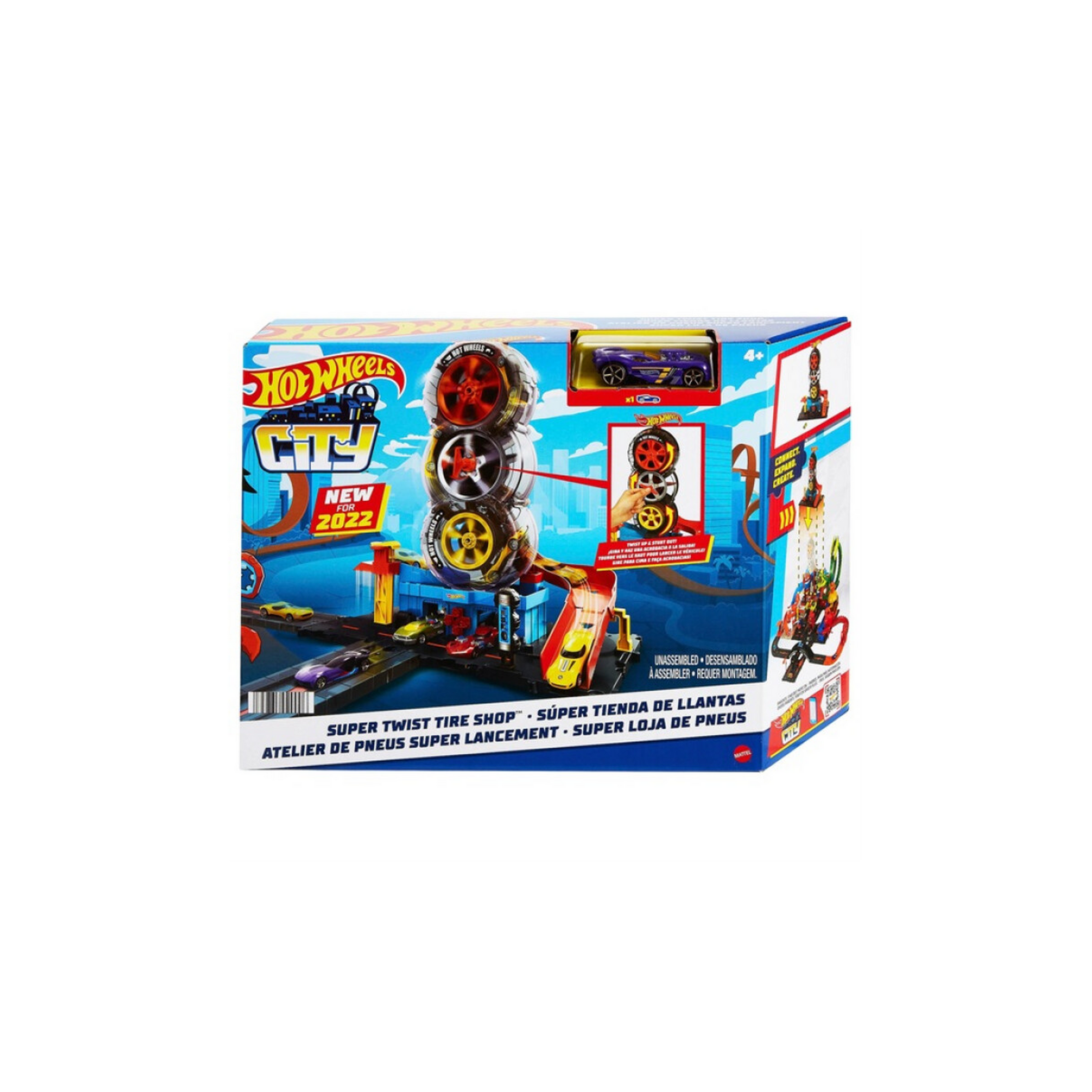 Hot Wheels City Pista Súper Tienda de Llantas