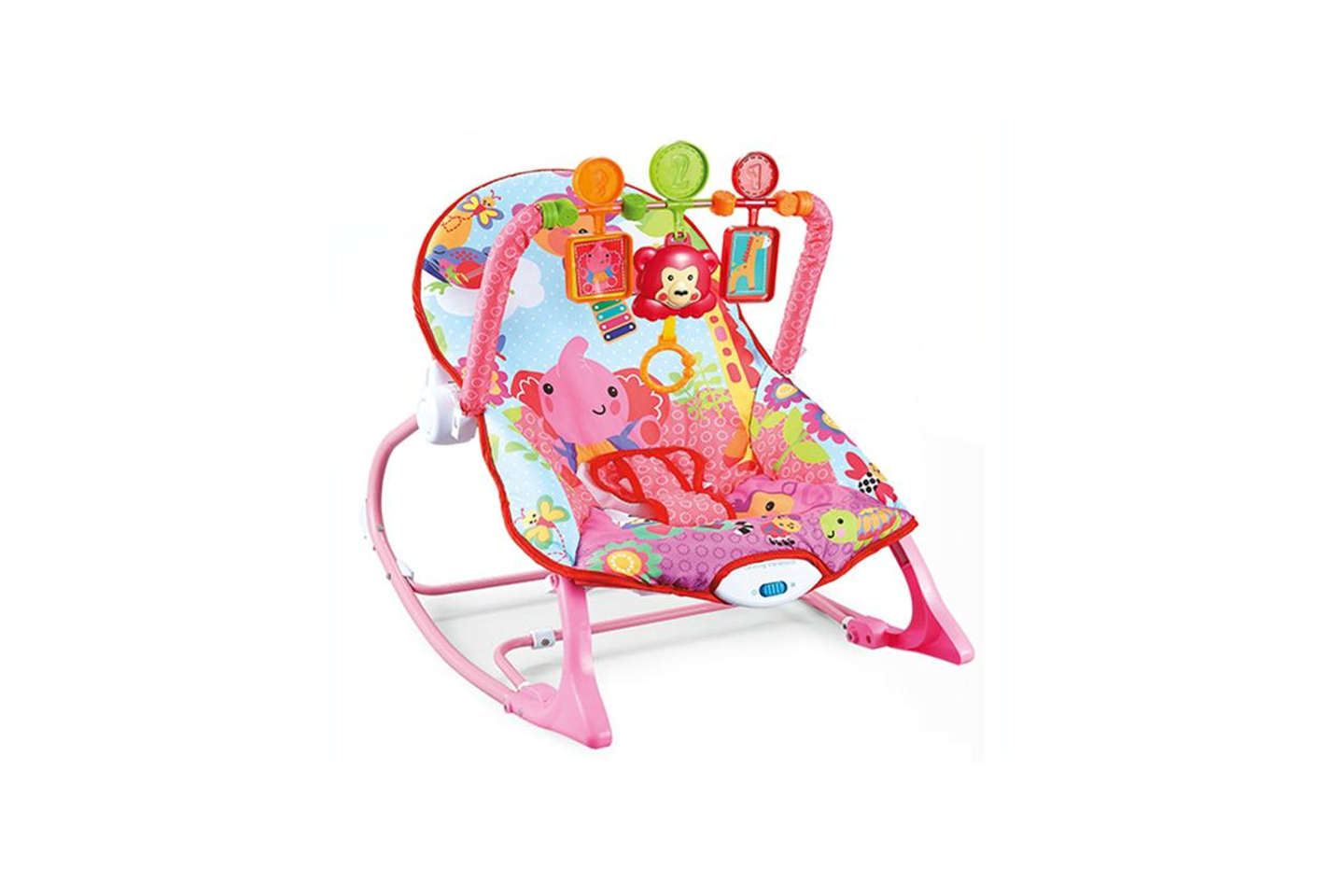 Silla Mecedora Oso Rosa