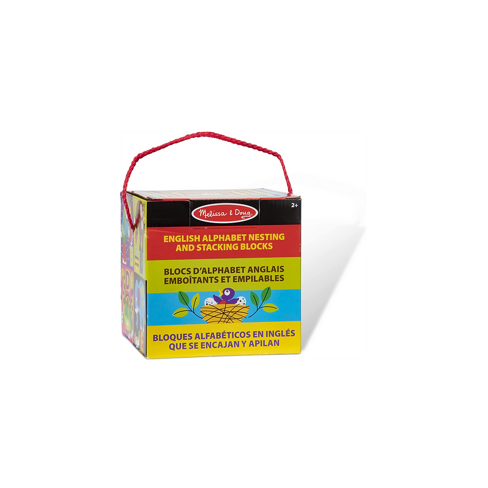 Miniatura: Bloques alfabéticos en inglés que se encajan y apilan Melissa & Doug